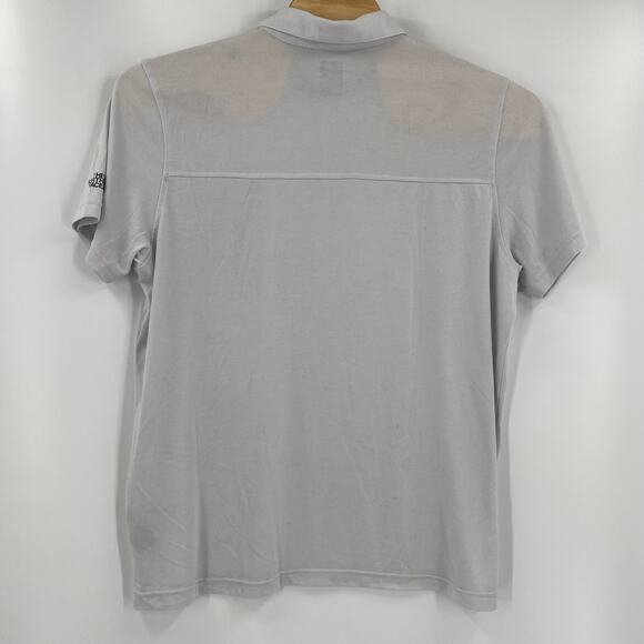 The North Face 2XL Light Gray Flashdry Short Sleeve Polo Shirt - Picture 6 of 6